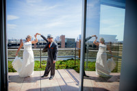 Bride is Twirled by Groom at Pabst Hotel in Milwaukee